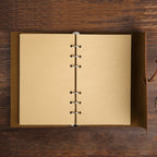 Creative Retro Autumn Leaves Pattern Loose-leaf Travel Diary Notebook, Size: L, L