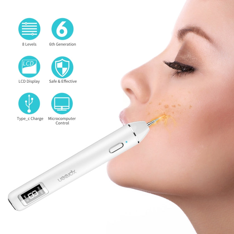 Xpreen XPRE061 Professional Dark Spot Remover Freckle Tattoo Chargeable Wart Mole Remover, with LED Screen and Spotlight – TPU