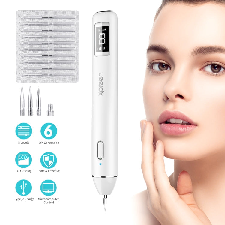 Xpreen XPRE061 Professional Dark Spot Remover Freckle Tattoo Chargeable Wart Mole Remover, with LED Screen and Spotlight – TPU