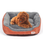 Candy Color Four Seasons Genuine Warm Pet Dog Kennel Mat Teddy Dog Mat, Size: XXL, 95×72×18cm, Size: XXL Size: XXL Orange