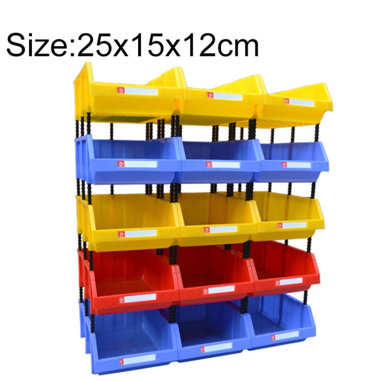 Thickened Oblique Plastic Box Combined Parts Box Material Box, Random Color Delivery, Size: 25cm x 15cm x 12cm, 25cm x 15cm x 12cm 25cm x 15cm x 12cm