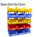 Thickened Oblique Plastic Box Combined Parts Box Material Box, Random Color Delivery, Size: 25cm x 15cm x 12cm, 25cm x 15cm x 12cm 25cm x 15cm x 12cm