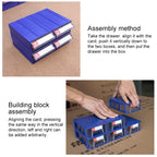Thickened Combined Plastic Parts Cabinet Drawer Type Component Box Building Block Material Box Hardware Box, Random Color Delivery, Size: 29cm X 18cm X 11cm, Size: 29cm x 18cm x 11cm
