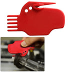 2 PCS Universal Sweeping Robot Accessories Flat Brush Cleaner for iRobot Roomba, Brush Cleaner Red