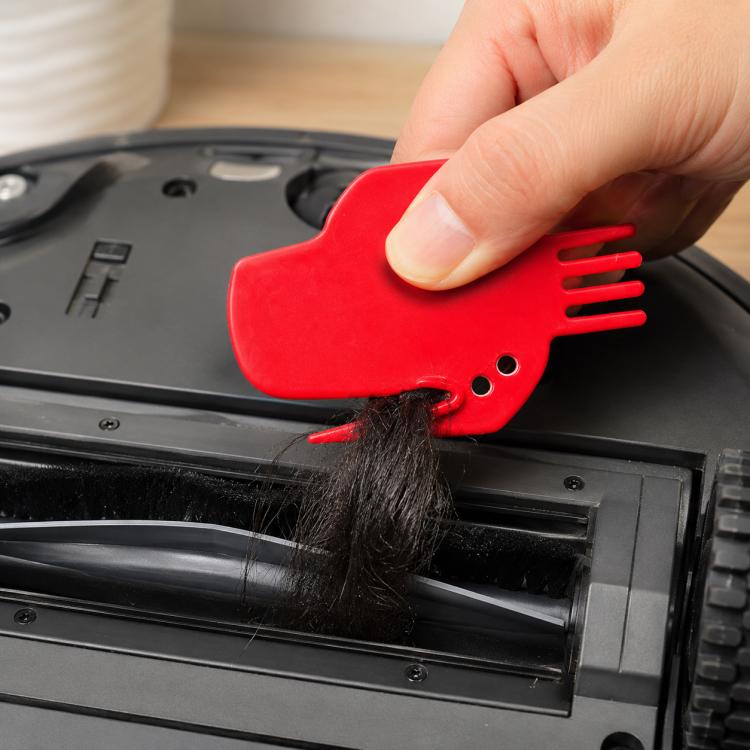 2 PCS Universal Sweeping Robot Accessories Flat Brush Cleaner for iRobot Roomba, Brush Cleaner Red Brush Cleaner Red