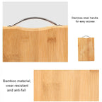 Kitchen Rectangular Bamboo Chopping Block Thickening Cutting Board, Size: 32cm x 22cm, Size: 32cm x 22cm – Wear-resistant