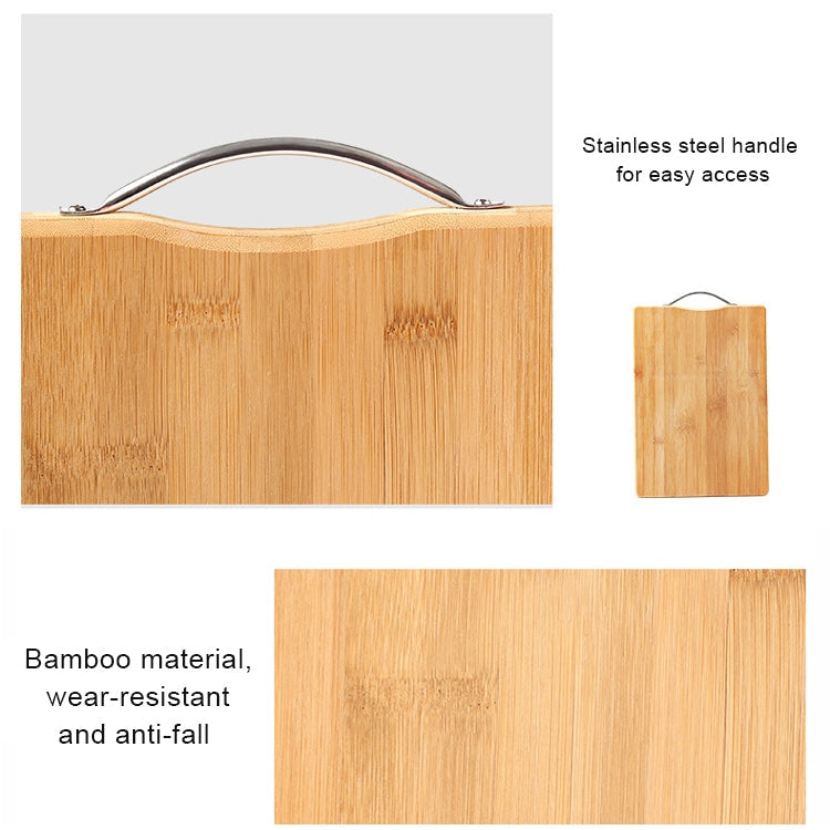 Kitchen Rectangular Bamboo Chopping Block Thickening Cutting Board, Size: 32cm x 22cm, Size: 32cm x 22cm – Wear-resistant
