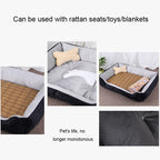 Dog Bone Pattern Big Soft Warm Kennel Pet Dog Cat Mat Blanket, Size: XS, 50×40×15cm, Size: XS – Wear-resistant