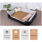 Dog Bone Pattern Big Soft Warm Kennel Pet Dog Cat Mat Blanket, Size: XS, 50×40×15cm, Size: XS – Wear-resistant