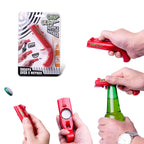 Creative Beer Bottle Opener Cap Launch Kitchen Bar Tool, Cap Opener Grey, Cap Opener Red