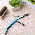 10pcs Multi-function Sea Horse Pattern Stainless Wine Bottle Opener, Can Opener Bottle Opener, Random Color Delivery, Sea Horse Style Sea Horse Style