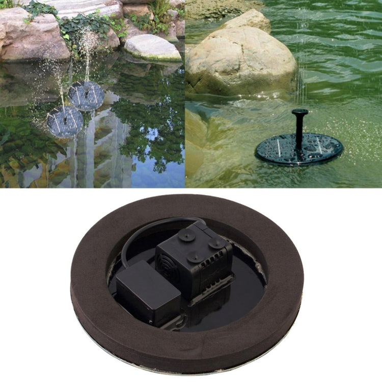 Solar Powered Water Pump Garden Fountain Floating Panel Watering Pond Kit for Waterfalls Water Display Park Pool Decoration Fountain, Diameter: 16cm, olar Powered Water Pump – Durable Build, Easy to Use olar Powered Water Pump
