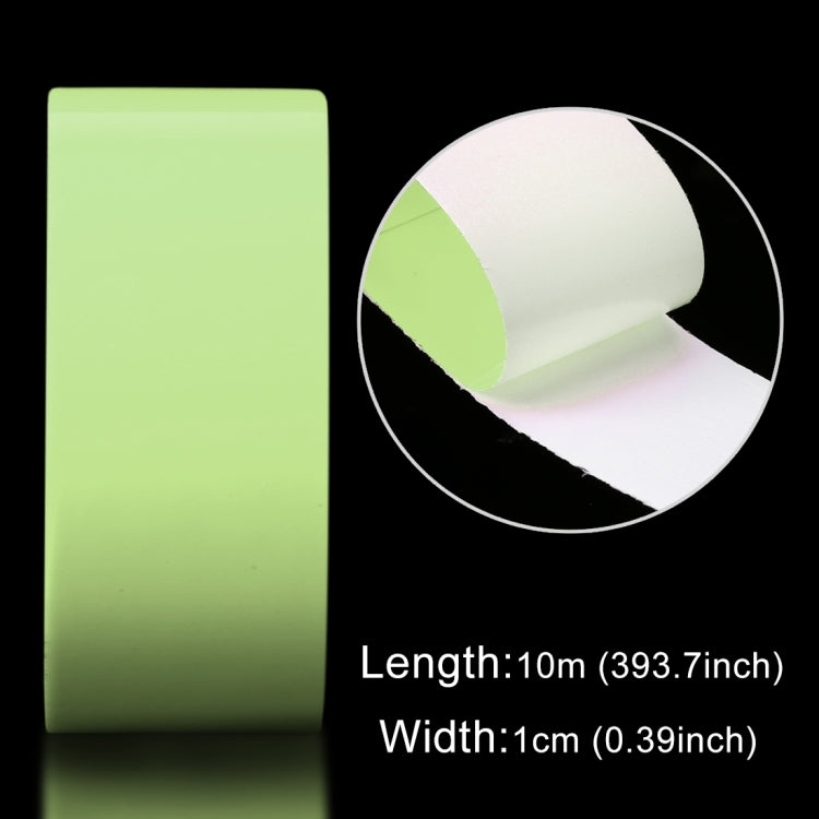 Luminous Tape Green Glow In Dark Wall Sticker Luminous Photoluminescent Tape Stage Home Decoration, Size: 1cm x 10m, 1cm x 10m