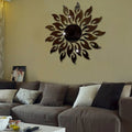 Sunflower Mirror Wall Sticker Bedroom Living Room Decoration Wall Stickers, Sunflower Black, Sunflower Glod, Sunflower Silver Sunflower Black Black
