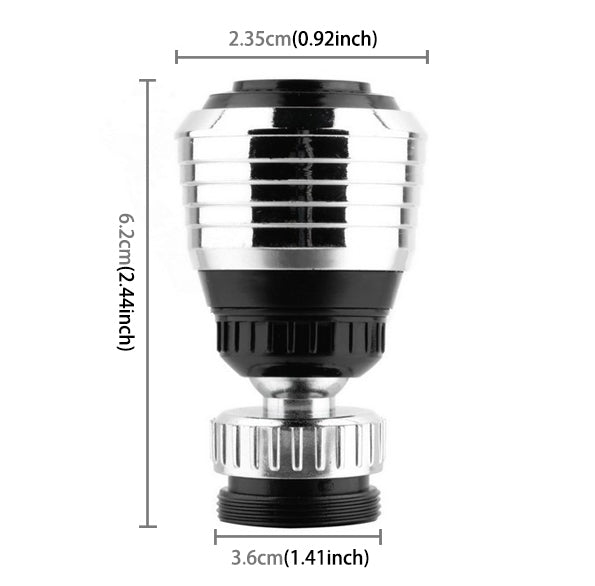 Kitchen Strainer Bubbler Water-saving Aerator Shower Splash Faucet Filter Swivel Head, Size: 62 x 36 x 23.5mm, Strainer Bubbler