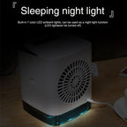 Mini Desktop Cooling Fan Humidifier Air Conditioning Fan Moisturizing Spray Fan, without Remote Control