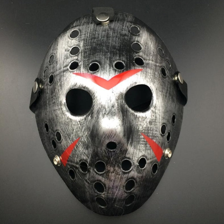 Halloween Party Cool Thicken Jason Mask, Silver, Fluorescent Green, Gold, Red + White