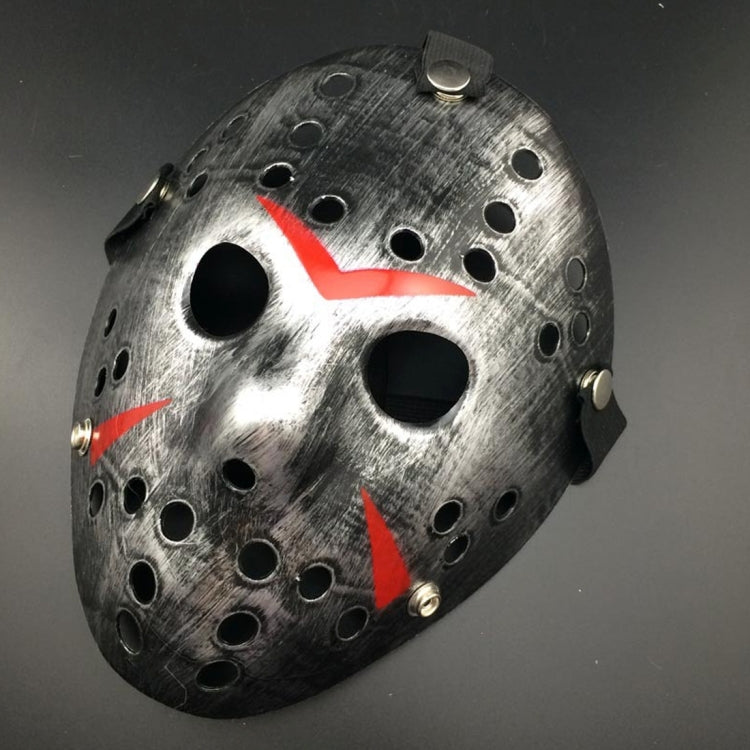 Halloween Party Cool Thicken Jason Mask, Silver, Fluorescent Green, Gold, Red + White