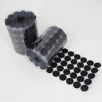 1000 PCS 20mm Round Nylon Adhesive Hook and Loop Fastener, 20mm (Black), 20mm (White)