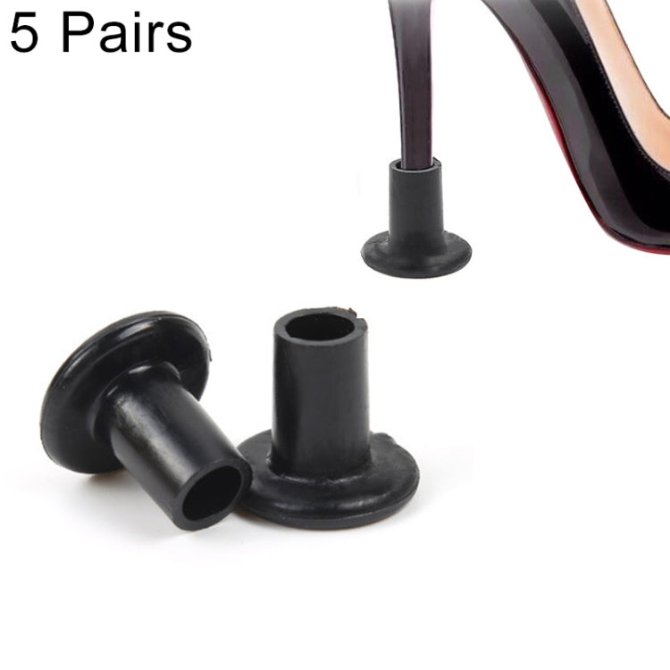 5 Pairs Non-slip Wear-resistant Increase Shoes High Stiletto Heel Protector Caps, Random Color Delivery, HC9014, HC9014T HC9014