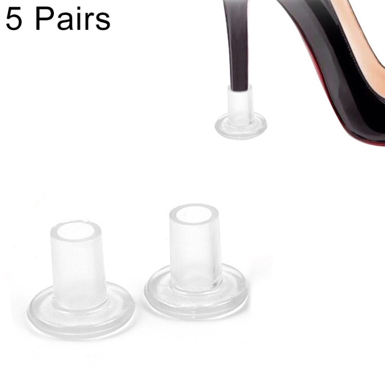 5 Pairs Non-slip Wear-resistant Increase Shoes High Stiletto Heel Protector Caps, Random Color Delivery, HC9014, HC9014T – Wear-resistant, Non-slip HC9014T