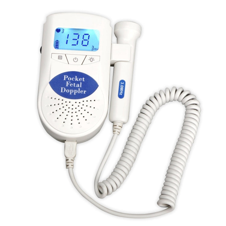 JPD-100S6 I LCD Ultrasonic Scanning Pregnant Women Fetal Stethoscope Monitoring Monitor / Fetus-voice Meter, Complies with IEC60601-1:2006, JPD-100S6 (Blue), JPD-100S6 (Pink) JPD-100S6 (Blue) Blue