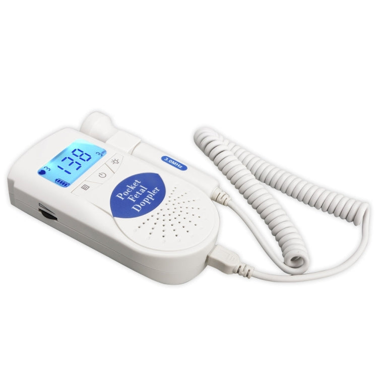 JPD-100S6 I LCD Ultrasonic Scanning Pregnant Women Fetal Stethoscope Monitoring Monitor / Fetus-voice Meter, Complies with IEC60601-1:2006, JPD-100S6 (Blue), JPD-100S6 (Pink)