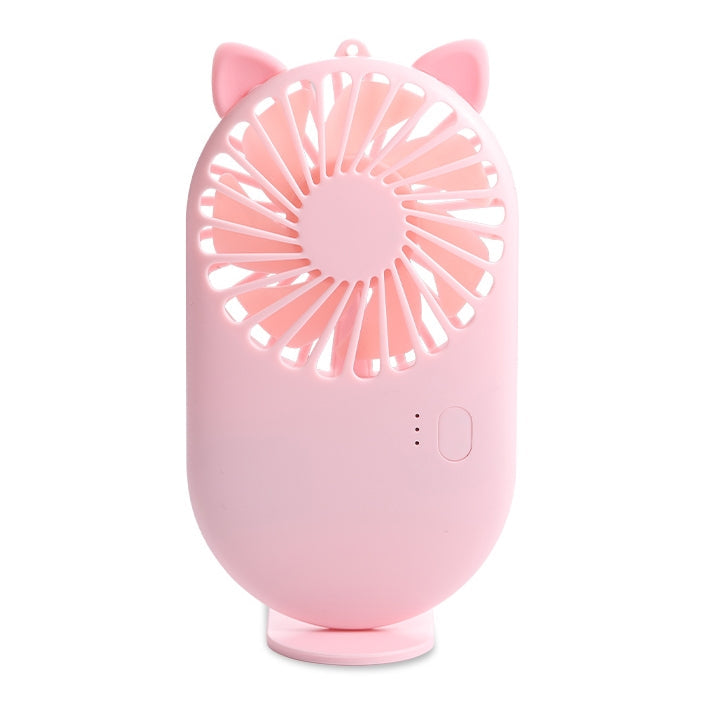 Portable Mini USB Charging Pocket Fan with 3 Speed Control Pink