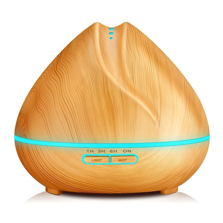 Peach Shape Wood Grain Remote Control Ultrasonic Humidifier Aromatherapy Machine Automatic Alcohol Sprayer with LED Lights, Capacity: 400mL, AU Plug (Light Wood Color), Peach Shape Light Wood Color, Diamond Dark Wood Color, Diamond Light Wood Color......
