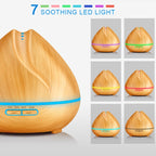 Peach Shape Wood Grain Remote Control Ultrasonic Humidifier Aromatherapy Machine Automatic Alcohol Sprayer with LED Lights, Capacity: 400mL, AU Plug (Light Wood Color), Peach Shape Light Wood Color, Diamond Dark Wood Color, Diamond Light Wood Color......