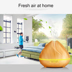 Peach Shape Wood Grain Remote Control Ultrasonic Humidifier Aromatherapy Machine Automatic Alcohol Sprayer with LED Lights, Capacity: 400mL, AU Plug (Light Wood Color), Peach Shape Light Wood Color, Diamond Dark Wood Color, Diamond Light Wood Color......