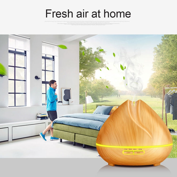 Peach Shape Wood Grain Remote Control Ultrasonic Humidifier Aromatherapy Machine Automatic Alcohol Sprayer with LED Lights, Capacity: 400mL, AU Plug (Light Wood Color), Peach Shape Light Wood Color, Diamond Dark Wood Color, Diamond Light Wood Color......
