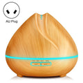 Peach Shape Wood Grain Remote Control Ultrasonic Humidifier Aromatherapy Machine Automatic Alcohol Sprayer with LED Lights, Capacity: 400mL, AU Plug (Light Wood Color), Peach Shape Light Wood Color, Diamond Dark Wood Color, Diamond Light Wood Color...... Peach Shape Light Wood Color HC9140BD