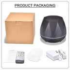 Peach Shape Wood Grain Remote Control Ultrasonic Humidifier Aromatherapy Machine Automatic Alcohol Sprayer with LED Lights, Capacity: 400mL, EU Plug (Dark Wood Color), Diamond Dark Wood Color, Diamond Light Wood Color, Peach Shape Dark Wood Color