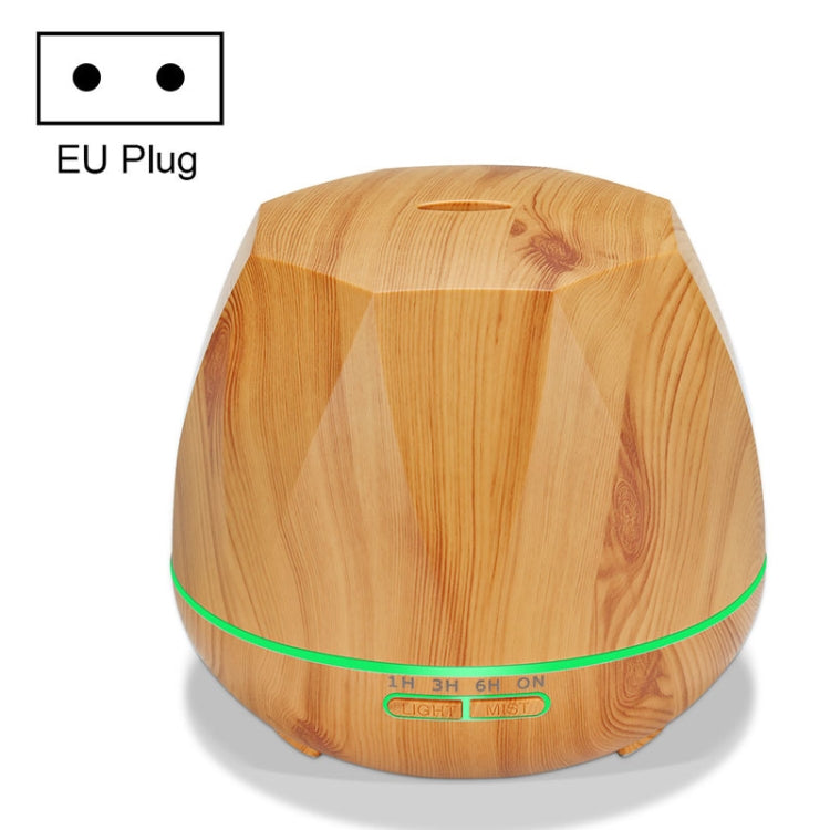 Peach Shape Wood Grain Remote Control Ultrasonic Humidifier Aromatherapy Machine Automatic Alcohol Sprayer with LED Lights, Capacity: 400mL, EU Plug (Dark Wood Color), Diamond Dark Wood Color, Diamond Light Wood Color, Peach Shape Dark Wood Color – TPU Diamond Light Wood Color HC9141AB