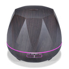 Peach Shape Wood Grain Remote Control Ultrasonic Humidifier Aromatherapy Machine Automatic Alcohol Sprayer with LED Lights, Capacity: 400mL, UK Plug (Dark Wood Color), Peach Shape Dark Wood Color, Peach Shape Light Wood Color, Diamond Dark Wood Color  ...