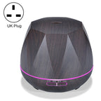 Peach Shape Wood Grain Remote Control Ultrasonic Humidifier Aromatherapy Machine Automatic Alcohol Sprayer with LED Lights, Capacity: 400mL, UK Plug (Dark Wood Color), Peach Shape Dark Wood Color, Peach Shape Light Wood Color, Diamond Dark Wood Color  ... Diamond Dark Wood Color HC9143CA