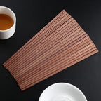 10 Pairs Natural Red Sandal Wood Non-slip Chopsticks