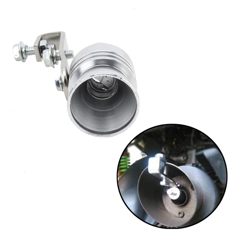 Universal Aluminum Turbo Sound Exhaust Muffler Pipe Whistle Car Simulator Whistler, Size: S, Size: S Size: S