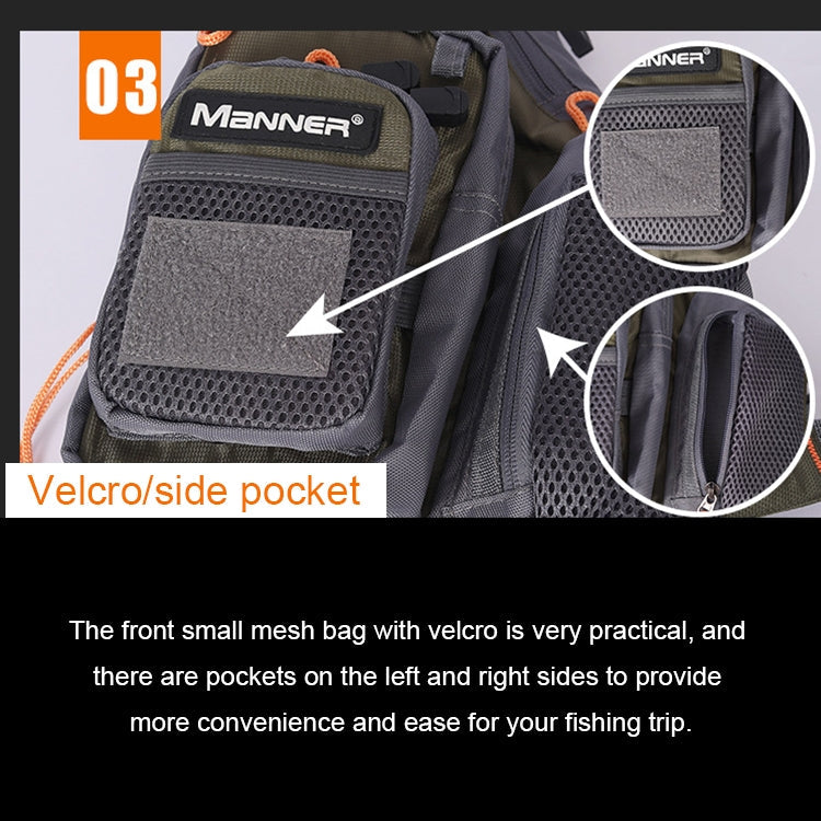 MANNER Outdoor Multifunctional Fishing Life Vest Swimming Life Jacket, MANNER Life Jacket