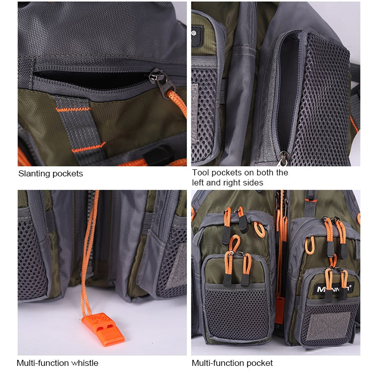 MANNER Outdoor Multifunctional Fishing Life Vest Swimming Life Jacket, MANNER Life Jacket