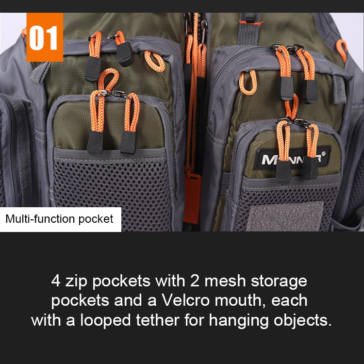 MANNER Outdoor Multifunctional Fishing Life Vest Swimming Life Jacket, MANNER Life Jacket
