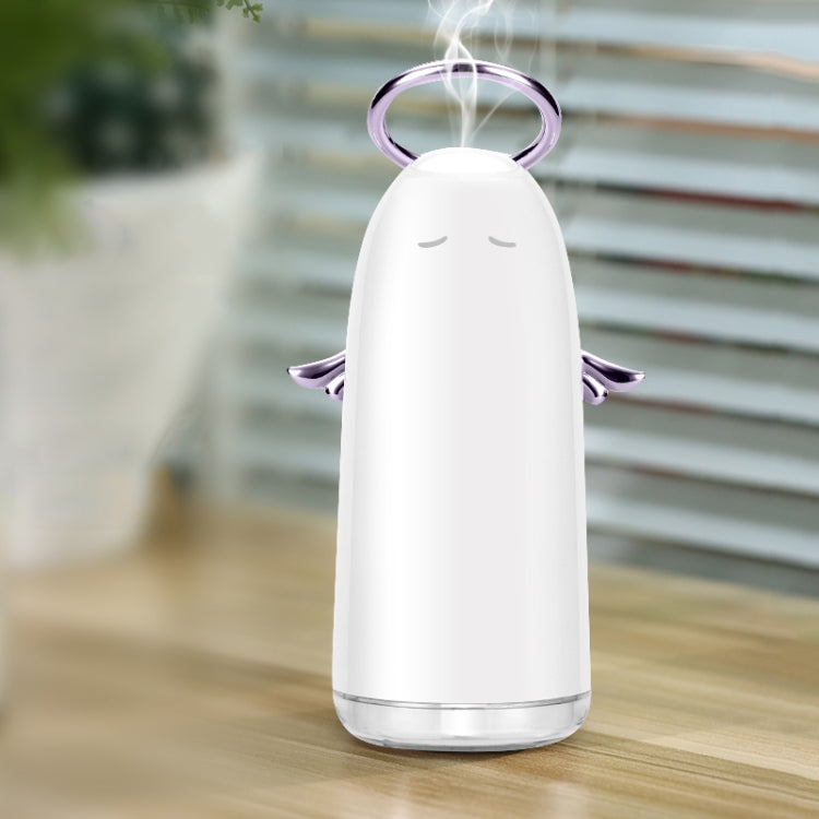 TSHM0 Mini Angel Atomizing Humidifier with Colorful Night Lights, Water Tank Capacity: 230mL Pink
