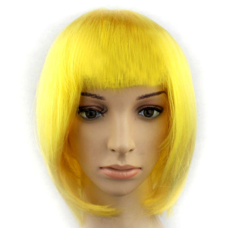 Party Cosplay Headwear Straight Short PET Wigs for Female(Lavender) – Durable Build, Easy to Use Dark Gold