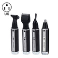 SPORTSMAN Four-in-one Rechargeable Ear Nose Trimmer Electric Shaver Beard Face Eyebrows Hair Trimmer For Men, US Plug(Black, 110V), US Plug US Plug