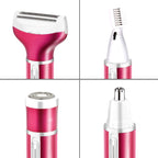 4 In 1 USB Rechargeable Vibrissa Eyebrows Trimmer Body Hair Denuding Machine Set with USB Cable, 4 In 1 – Durable Build, Easy to Use