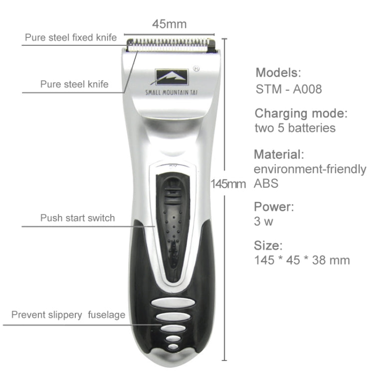 Battery Power Supplied Electric Hair Shaver For Children Man Haircut Machine(Silver) – Durable Build, Easy to Use
