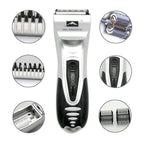 Battery Power Supplied Electric Hair Shaver For Children Man Haircut Machine(Silver) – Durable Build, Easy to Use