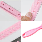 3pcs Hair Tools Double-sided Knife Hair Comb Hair Bangs Trimmer Thinning Device Hair Clipper, Random Color Delivery, 10 PCS Random Color Delivery