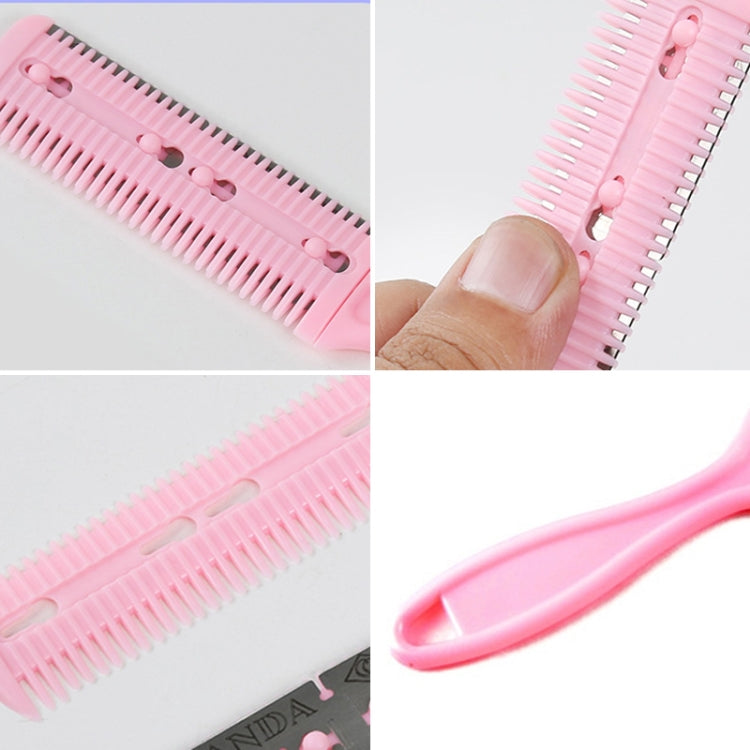 3pcs Hair Tools Double-sided Knife Hair Comb Hair Bangs Trimmer Thinning Device Hair Clipper, Random Color Delivery, 10 PCS Random Color Delivery